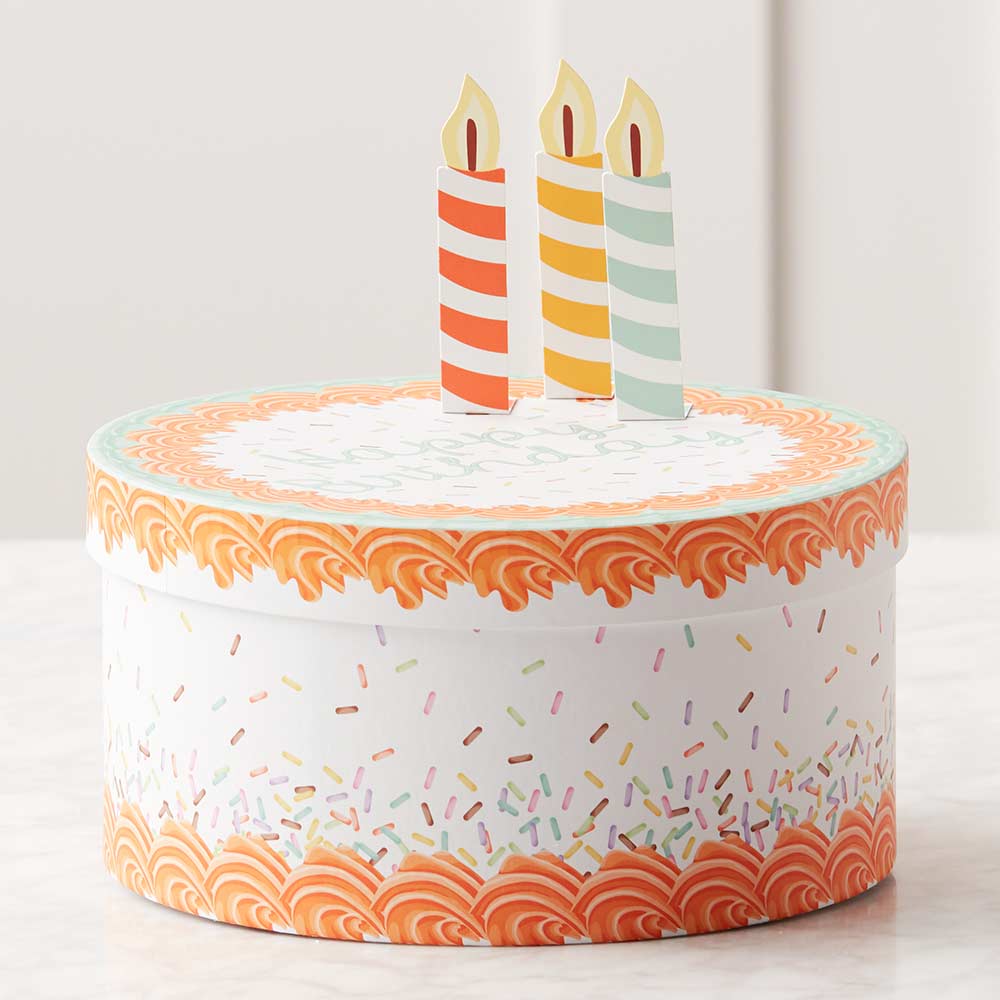 Birthday Cake Caramel Apple Gift Set