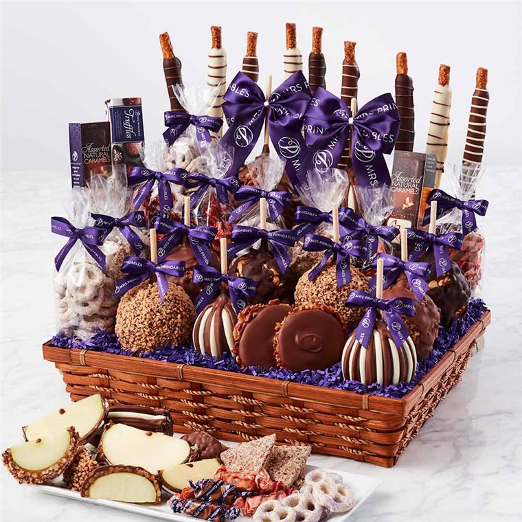 Colossal Caramel Apple Gift Basket Mrs Prindables