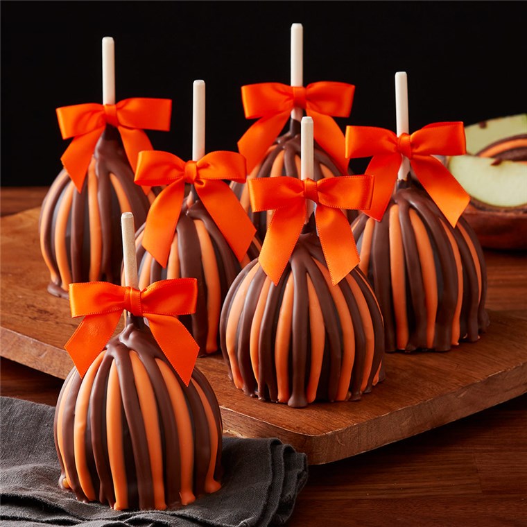Halloween Triple Chocolate Petite Caramel Apple 12Count