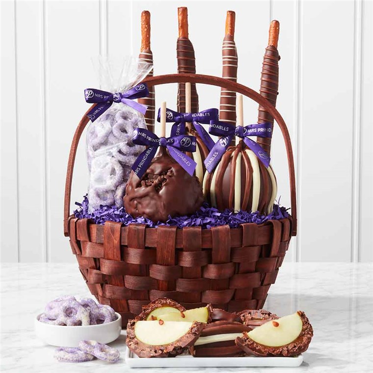 Nut-Free Caramel Apple Gift Basket | Mrs Prindables