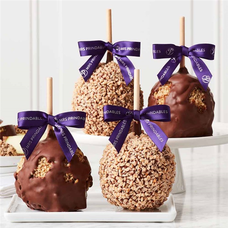 Nut Lovers Caramel Apple 4-Pack | Mrs Prindables
