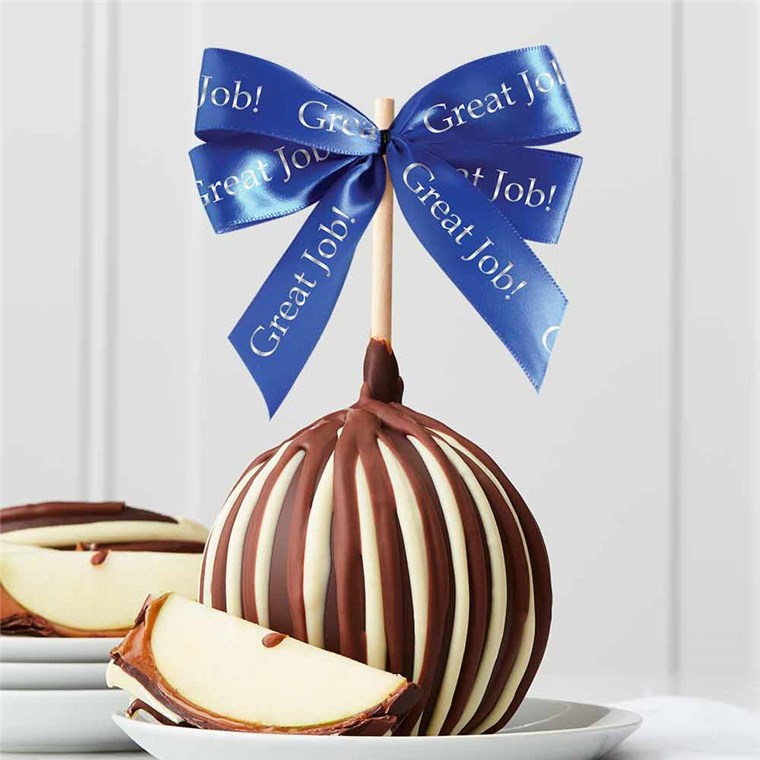 Triple Chocolate Great Job Jumbo Caramel Apple | Mrs Prindables