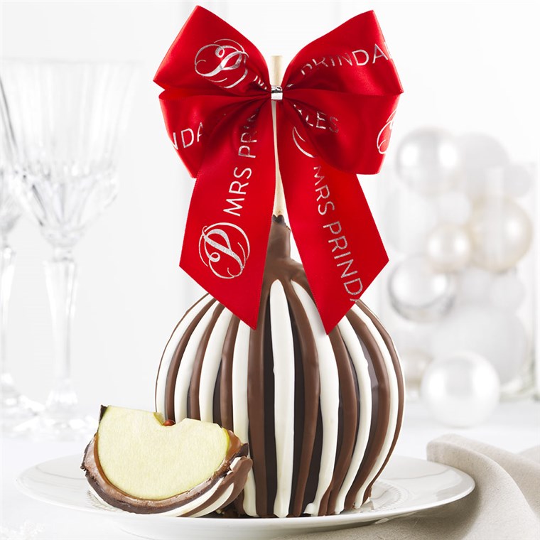 Triple Chocolate Holiday Jumbo Caramel Apple Mrs Prindables