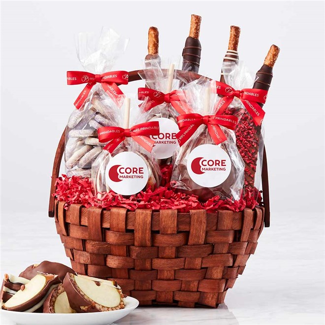 Valentine Caramel Apples  Gourmet Gift Basket Delivery