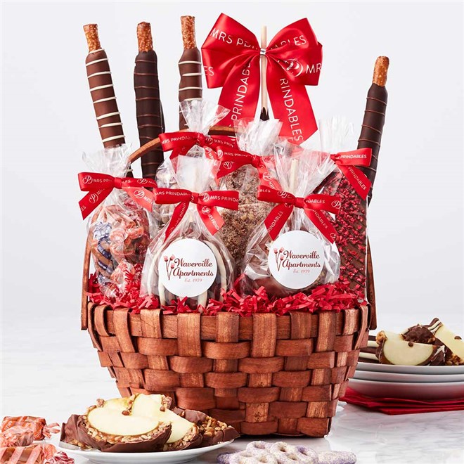 Valentine Caramel Apples  Gourmet Gift Basket Delivery