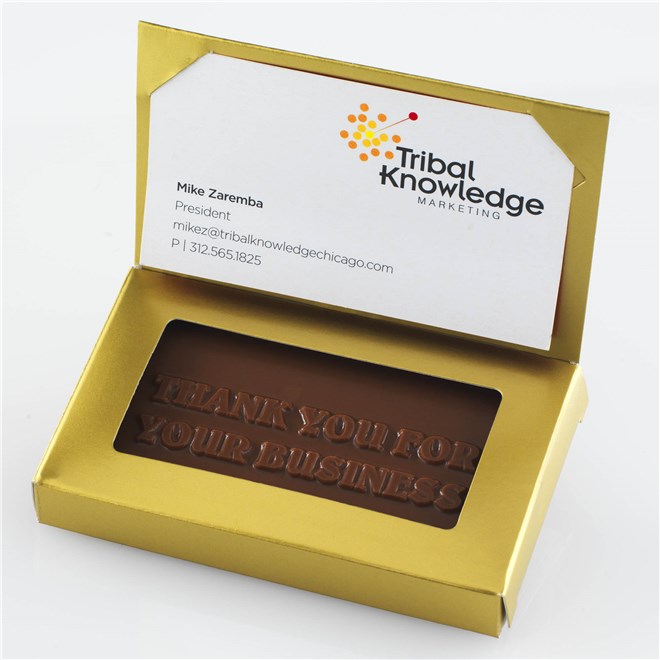 Custom Chocolate Business Cards Gold Box 50 Per Case Mrs Prindables Custom Chocolate Business Cards Gold Box 50 Per Case