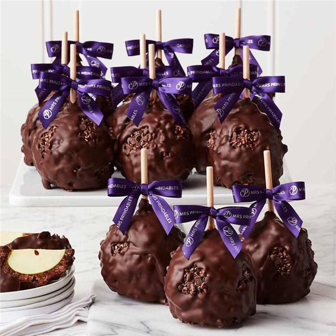Dark Chocolate Cocoa Caramel Apple 12-Pack | Mrs Prindables