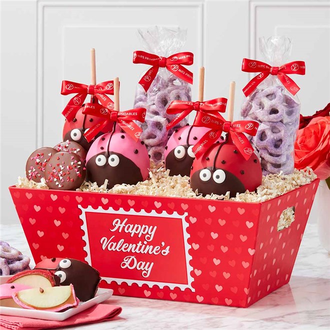 choco.and.love　紅ぷり8kg+4kgぐるりん Love Letters Caramel Apple & Confection Gift Tray | Mrs Prindables
