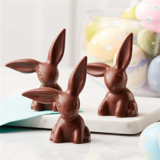 Milk Chocolate Easter Bunnies, 3pc
