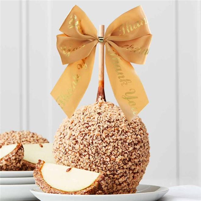 Toffee Walnut Thank You Jumbo Caramel Apple | Mrs Prindables