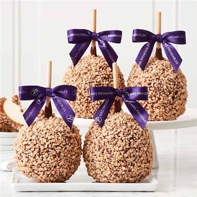 Milk Chocolate Toffee Walnut Caramel Apple 4-Pack | Mrs Prindables