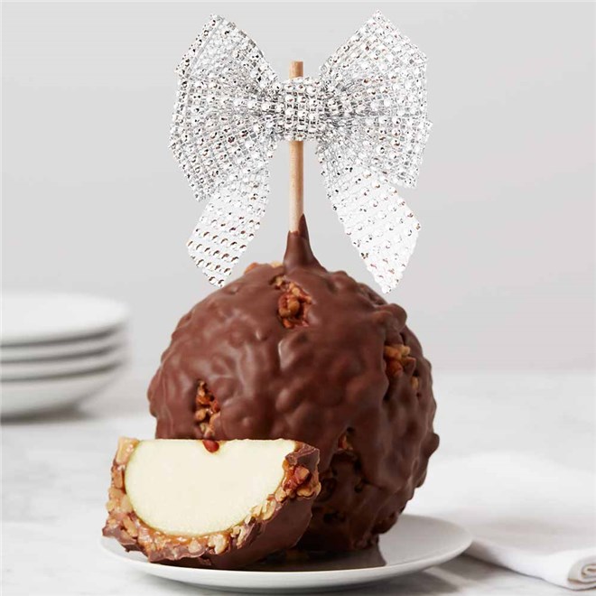 milk-chocolate-walnut-pecan-silver-celebration-bow-jumbo-caramel-apple