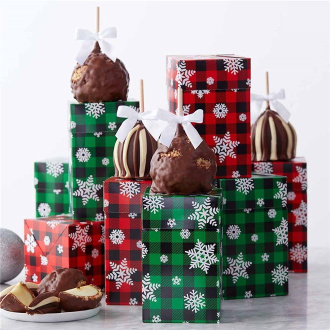 plaid-snowflakes-caramel-apple-gift-set-of-8-1939152