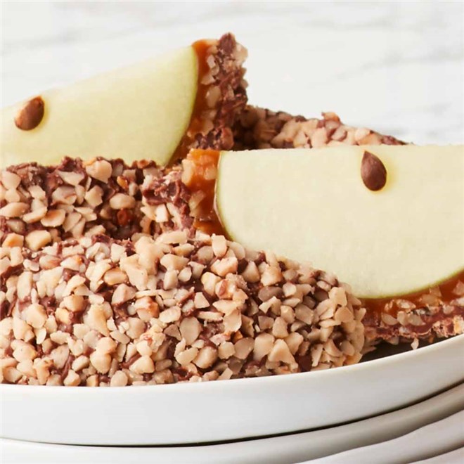 Toffee Walnut Mrs. Turkey Jumbo Caramel Apple | Mrs Prindables