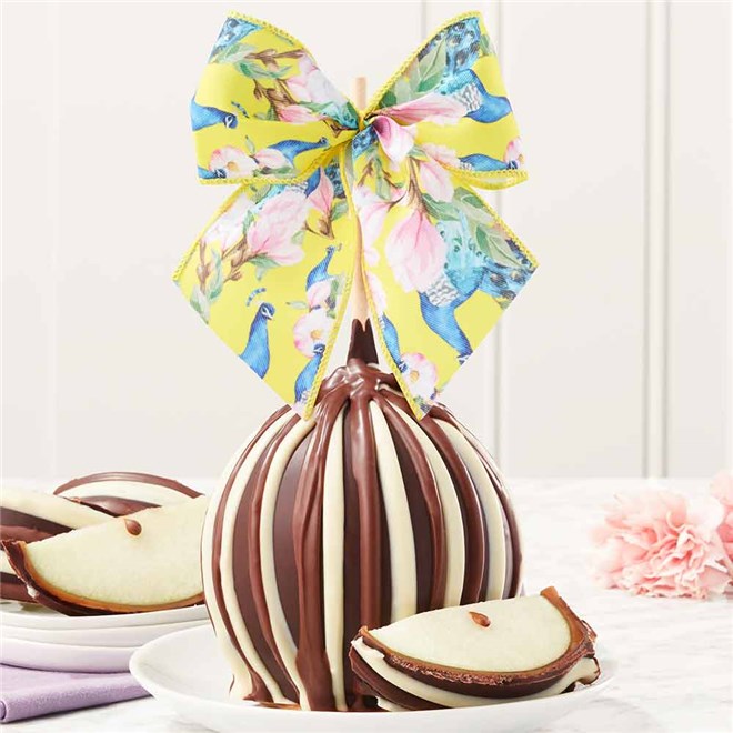 Peacock Jumbo Caramel Apple | Mrs Prindables