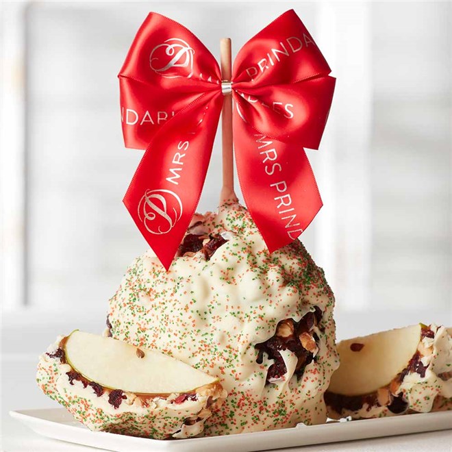 white-chocolate-cranberry-almond-red-ribbon-jumbo-caramel-apple