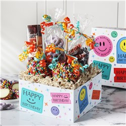 Happy Birthday Box Caramel Apple Gift Set