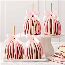 Baby Pink Triple Chocolate Caramel Apple 4-Pack