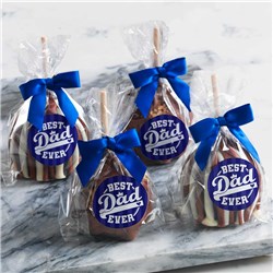 Best Dad Ever Caramel Apple 4-Pack