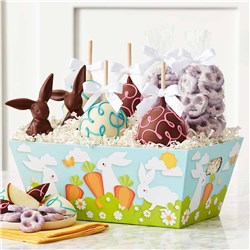 Bunny Garden Caramel Apples & Confections Gift Tray