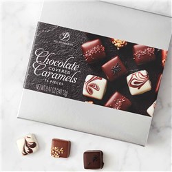 Assorted Chocolate Covered Caramels, 16pc
