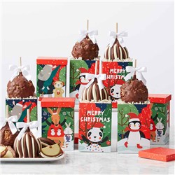Christmas Critters Caramel Apple Gift Set