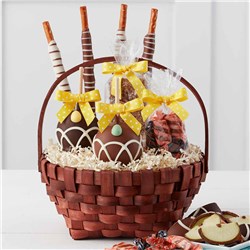 Classic Easter Caramel Apple Gift Basket