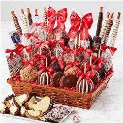 Colossal Holiday Chocolate and Caramel Apple Gift Basket