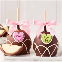 Conversation Hearts Caramel Apple 2-Pack