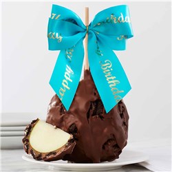 Cookies & Cream Happy Birthday Ribbon Jumbo Caramel Apple