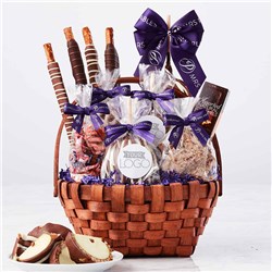 Custom Label Grand Caramel Apple Gift Basket