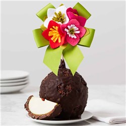 Dark Chocolate Cocoa Flower Pop Jumbo Caramel Apple