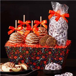Day of the Dead Caramel Apple & Confection Gift Tray