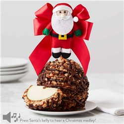 Chocolate Peanut Butter Almond Musical Santa Jumbo Caramel Apple