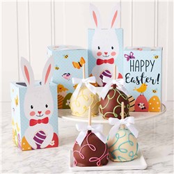 Easter Bunnies Caramel Apple Gift Set of 4