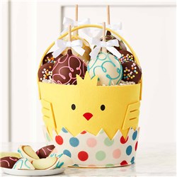 Easter Chick Caramel Apple Gift Basket
