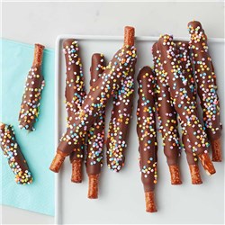 Spring Milk Chocolate and Caramel Dipped Pretzels, 10pc
