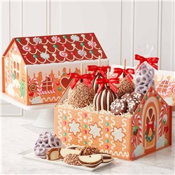 Gingerbread House Caramel Apple Gift Set