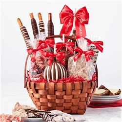 Grand Holiday Caramel Apple Gift Basket