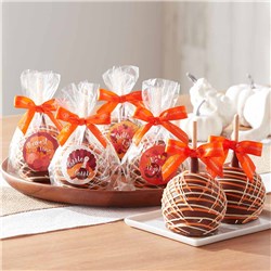 Happy Thanksgiving Caramel Apple Gift Set of 6