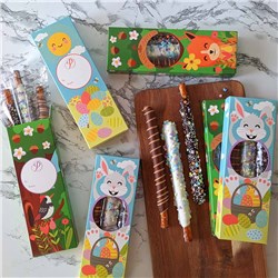Hoppy Spring Caramel & Chocolate Dipped Pretzel Gift Set, 18pc