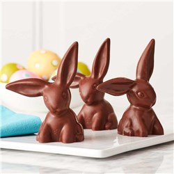 Milk Chocolate Easter Bunnies, 3pc