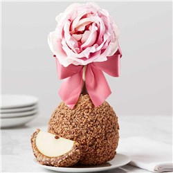 Pink Rose Jumbo Caramel Apple