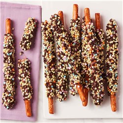 Mint Brownie Caramel Dipped Pretzels, 10-Piece
