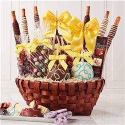 Premium Easter Caramel Apple Gift Basket