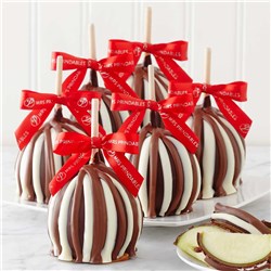 Valentine Triple Chocolate Caramel Apple 6-Pack