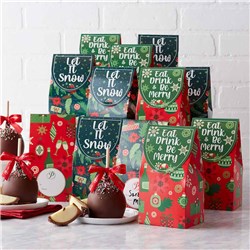 Retro Festive Caramel Apple Gift Set of 12