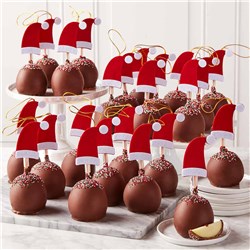 Santa Hat Caramel Apple Gift Set