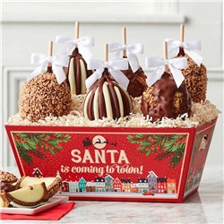 Santa's Coming to Town Caramel Apple Gift Tray