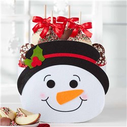 Smilin’ Snowman Caramel Apple Gift Basket